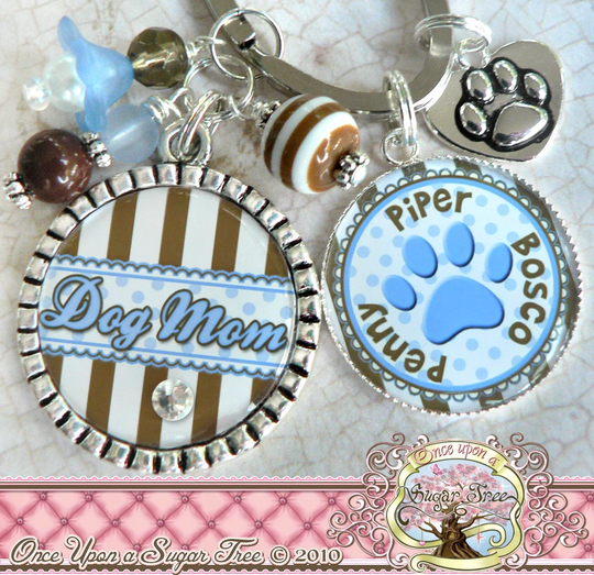 Dog Mom, Personalized Dog Lover Key Chain | Or Necklace, Dog, Cat, Horse, Animal, Photo Pendant, Pet Id Tag, Mother, Grandmother, Children