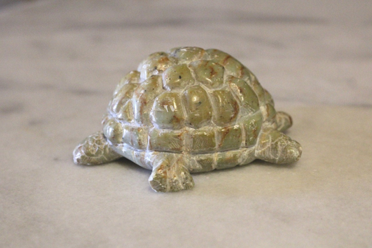 W. R. Lund Carved Turtle By Well Known Canadian Sculptor Working in Soapstone See Video