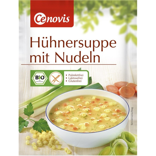 Cenovi's chicken soup with noodles organic, 30g