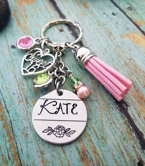 Sweet 16 Personalized Gift 16Th Birthday Daughter Niece First Car Key Chain Name Keychain Teen