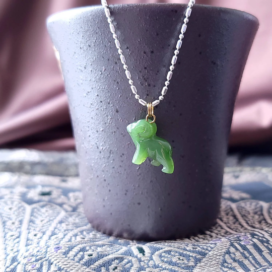 Genuine Jade Ram Sheep Charm Pendant, Aries Zodiac Charm, Year Of The Ram, Good Luck