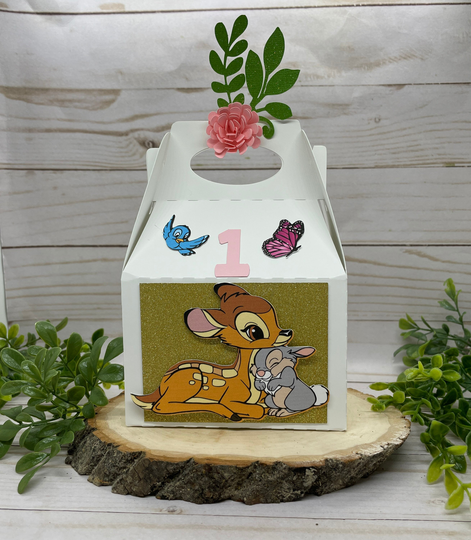 Bambi Favor Boxes, Birthday, Party, Favors, Party Bambi, Supplies