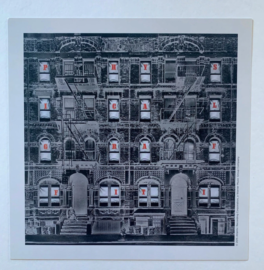 Led Zeppelin Physical Graffiti 8"x8" Print
