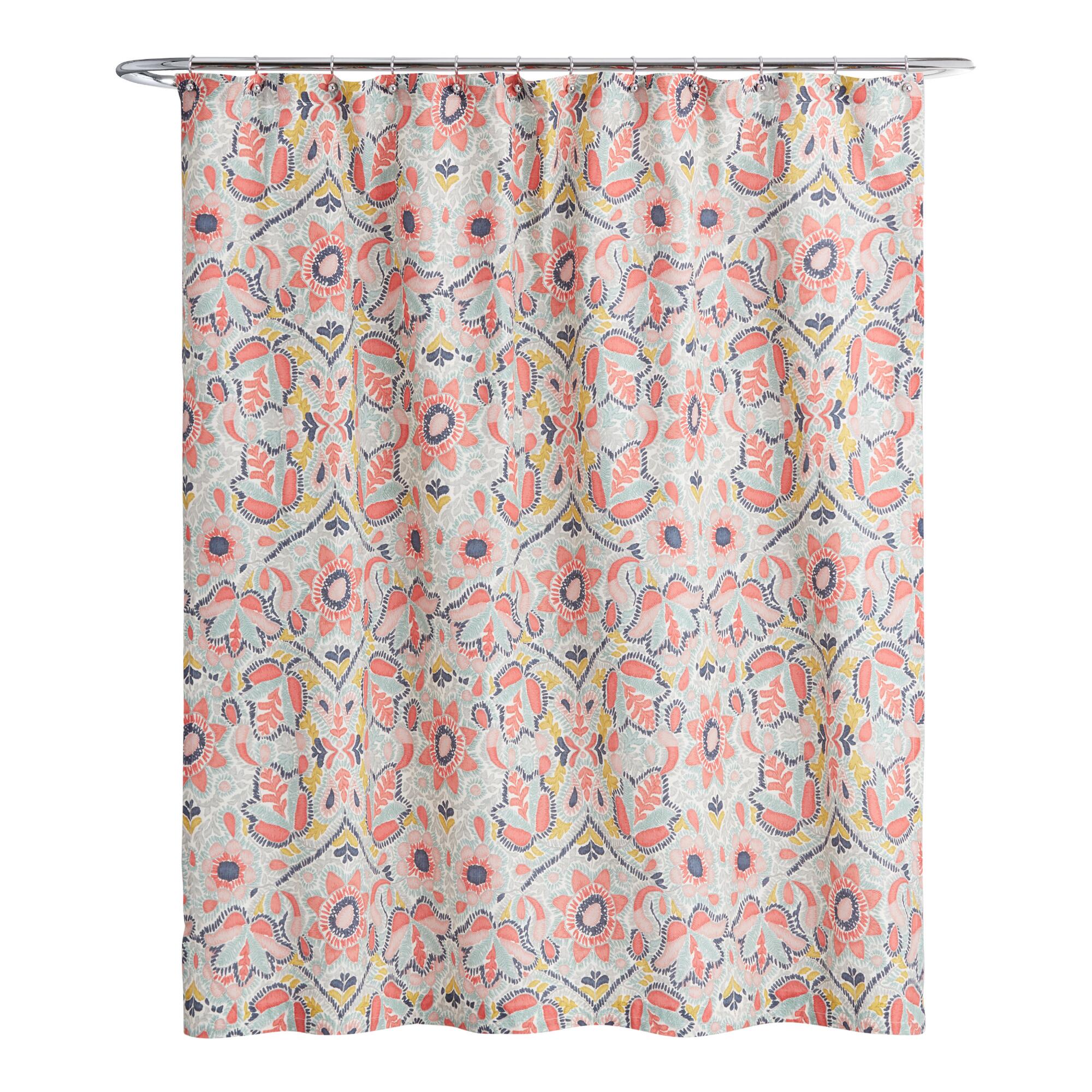 Multicolor Floral Margherita Shower Curtain by World Market