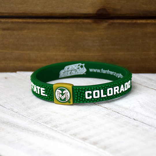 Colorado State University Rams Pebble Silicone Bracelet Wristband - Officially Licensed Ncaa