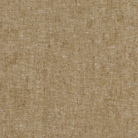 Essex Yarn Dyed - Taupe Linen Blend Light Natural Cotton Blend Robert Kaufman Beige Fabric Textured Linen