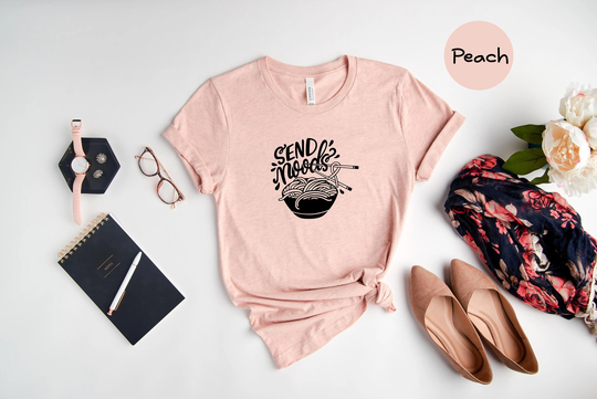 Send Noods Shirt, Chinese Food T-Shirt, Ramen Lover Tee, T-Shirt