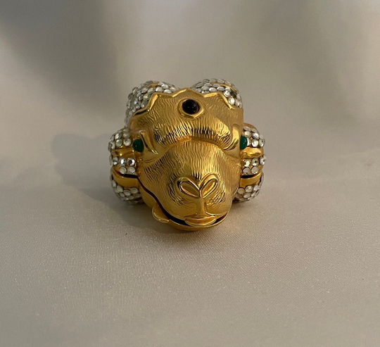 Judith Leiber Ram Head Pill Box