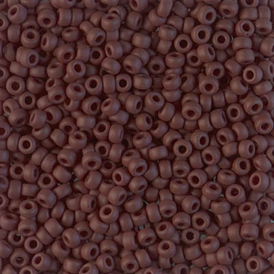 Seed Bead 8-409F Miyuki Beads 8/0 Matte Opaque Chocolate 10 Grams Diy Beads
