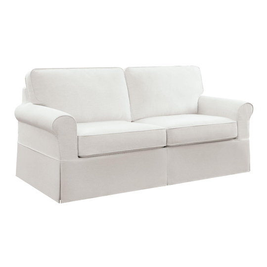 Linen Slipcover Richmond Sofa: White - Fabric by World Market