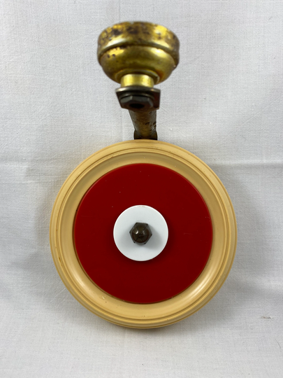 Art Deco Celluloid & Red Plastic Wall Lamp Bed Light