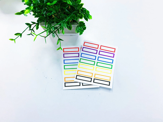 Colorful Box Stickers