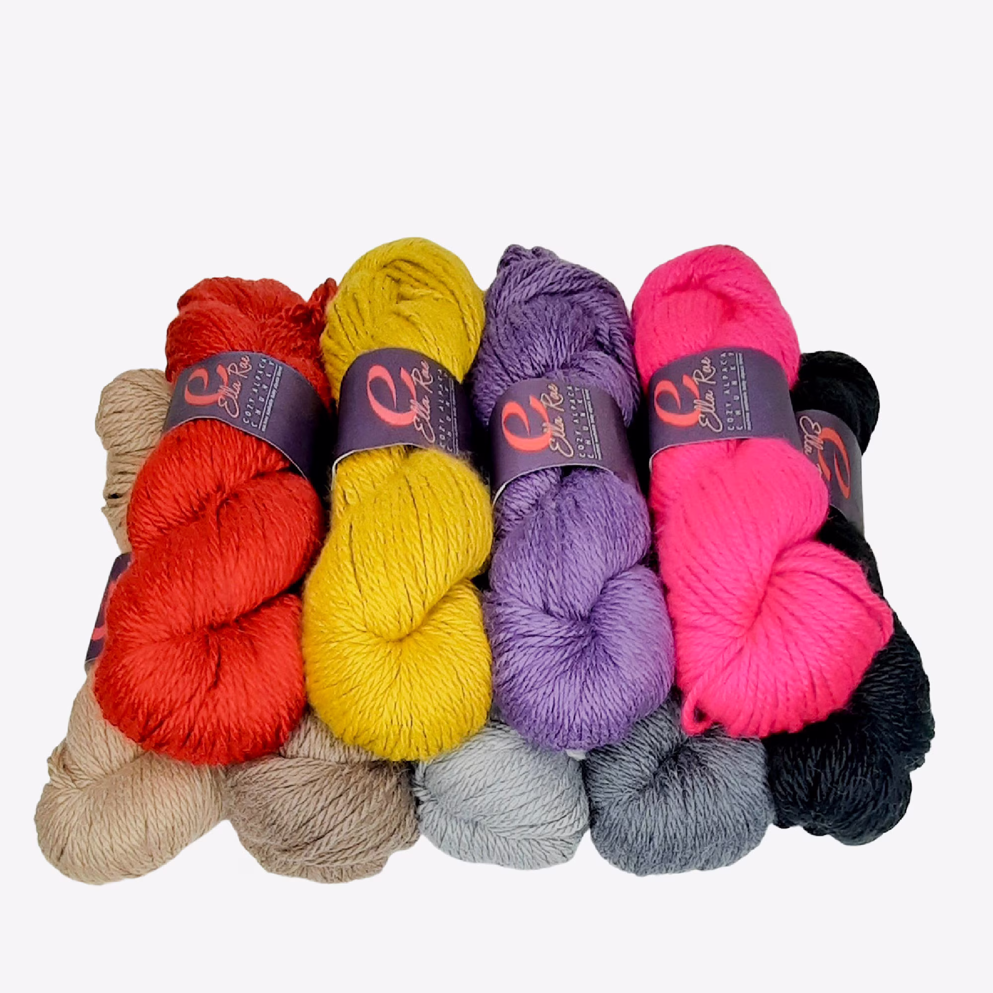 Cozy Alpaca Chunky Yarn By Ella Rae, Yarn, Blend Warm Bulky Knitting For Crochet