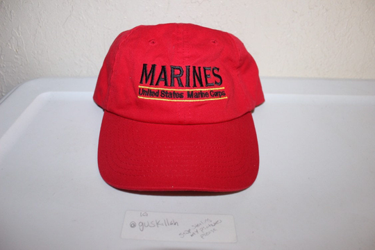 Vintage 90's USA Marines Corps Strapback Hat By Nissun