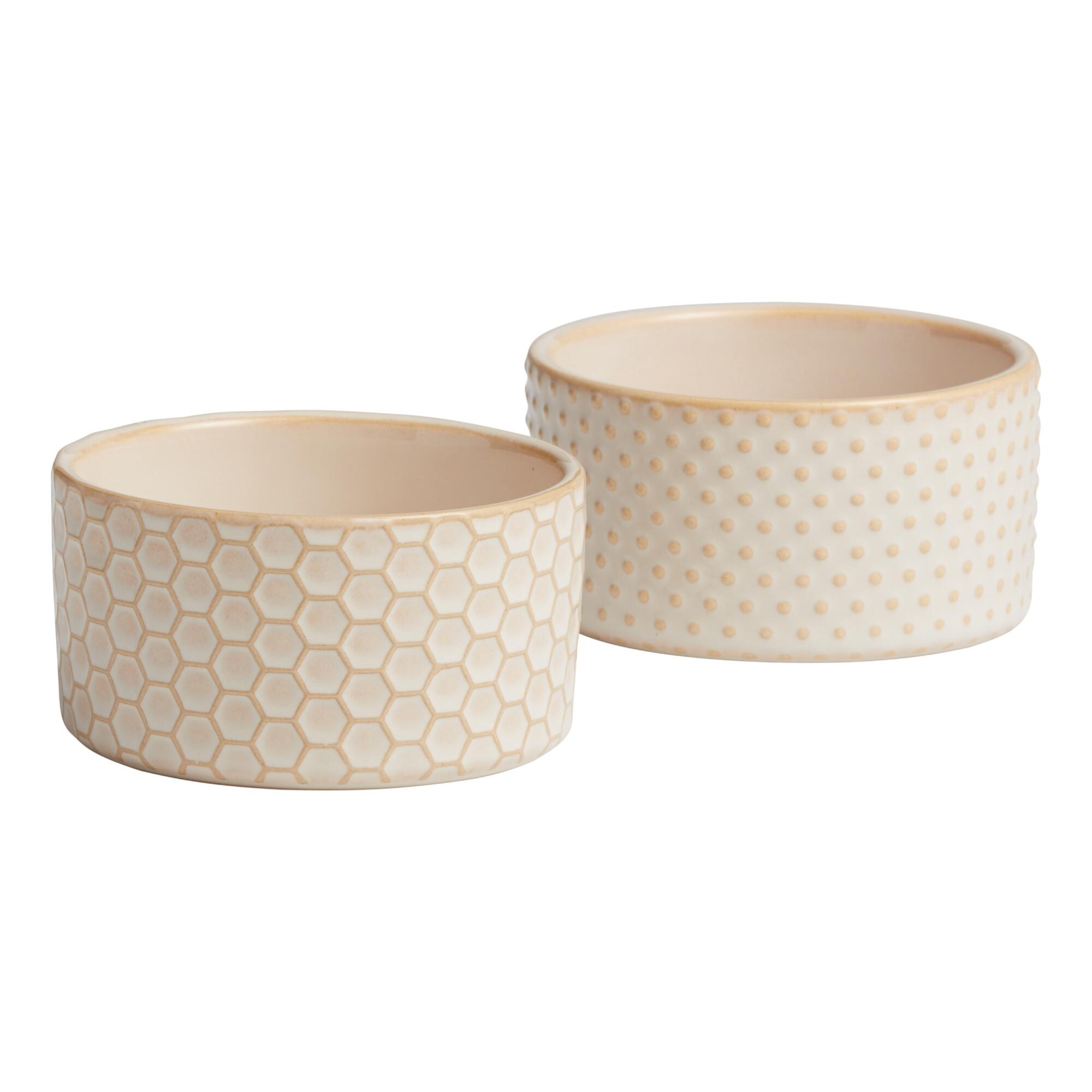 Textured Ceramic Ramekins Set Of 2 by World Market