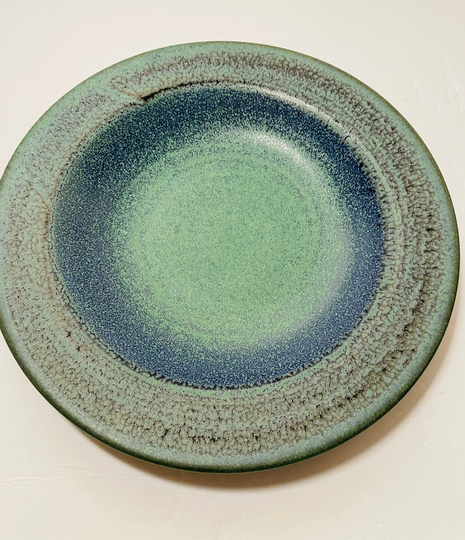 Studio Pottery Stoneware Side Rim Bowl By Susan Ramey. Heavy Pasta/Soup Bowl. Small Serving Vegetable Dish