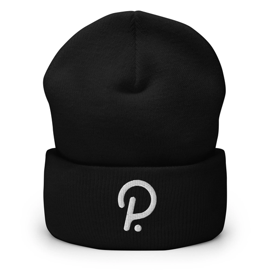 Polkadot Beanie, Embroidered Hat, Crypto Gift