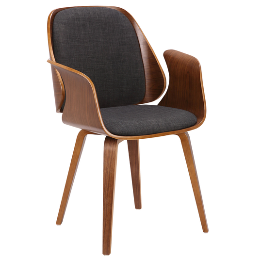 Armen Living Tiffany Contemporary/Modern Polyester/Polyester Blend Upholstered Arm Chair (Wood Frame) | LCTFCHWACH