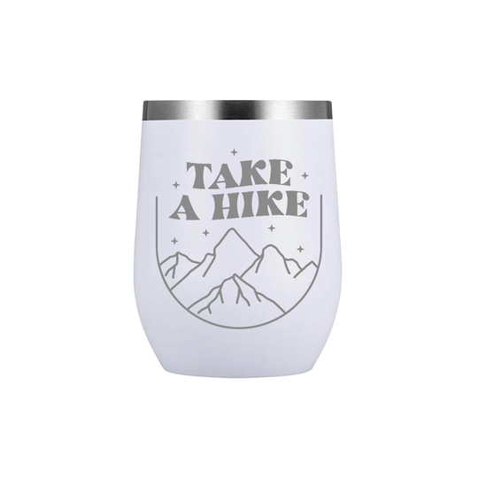 Take A Hike Insulated Wine Tumbler | Camping Cup Gift