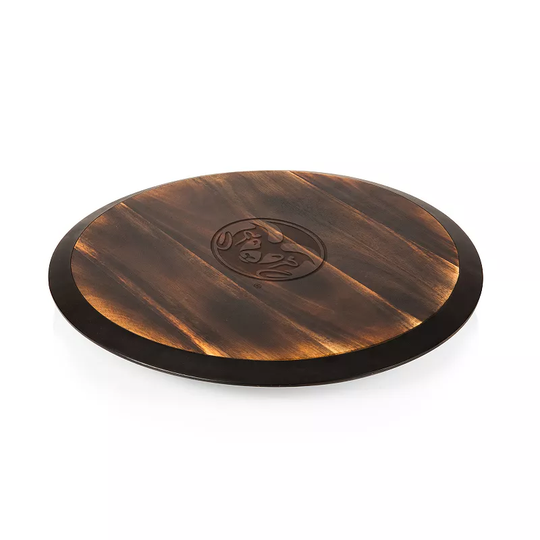 Picnic Time Colorado State Rams Lazy Susan Serving Tray, Brown
