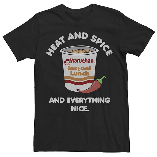 Men's Maruchan Heat And Spice And Everything Nice. Tee, Size: XXL, Black