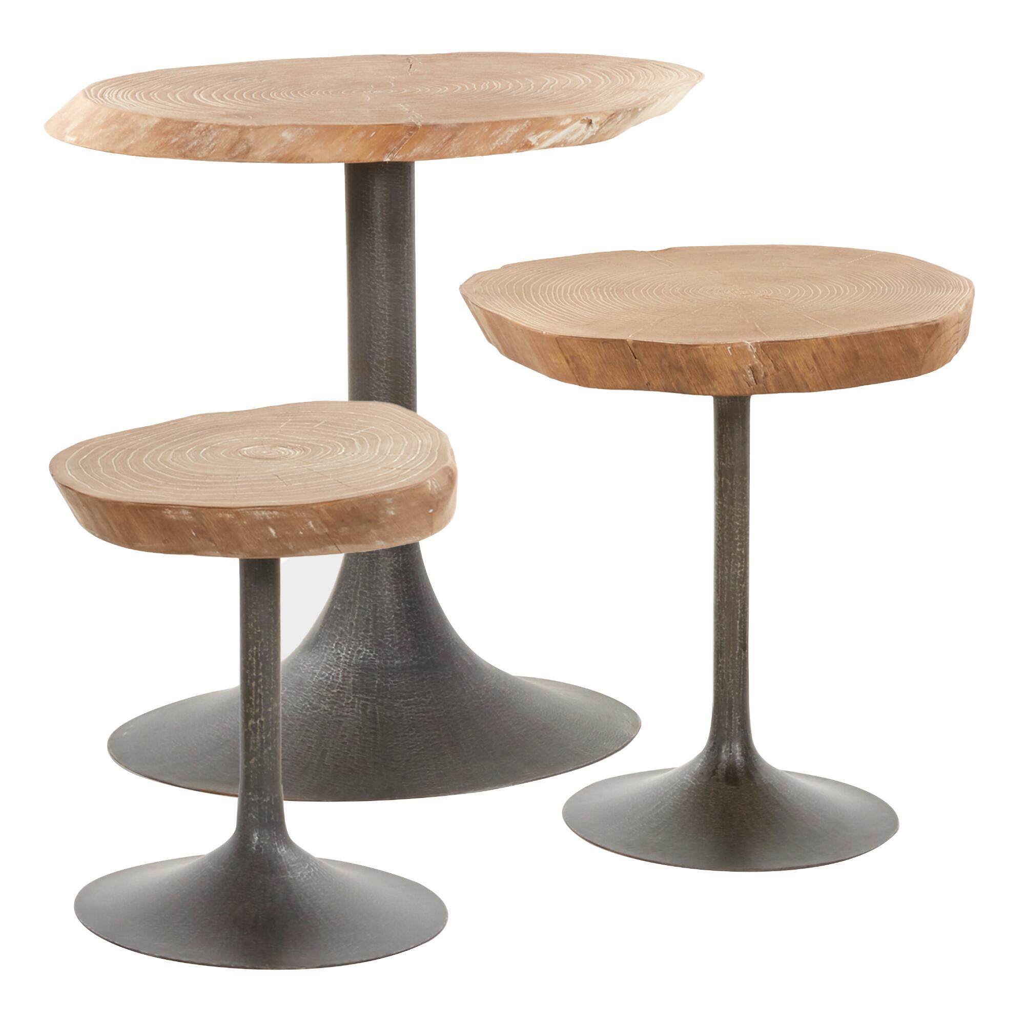 Elm Burl Poppy Accent Table Collection by World Market