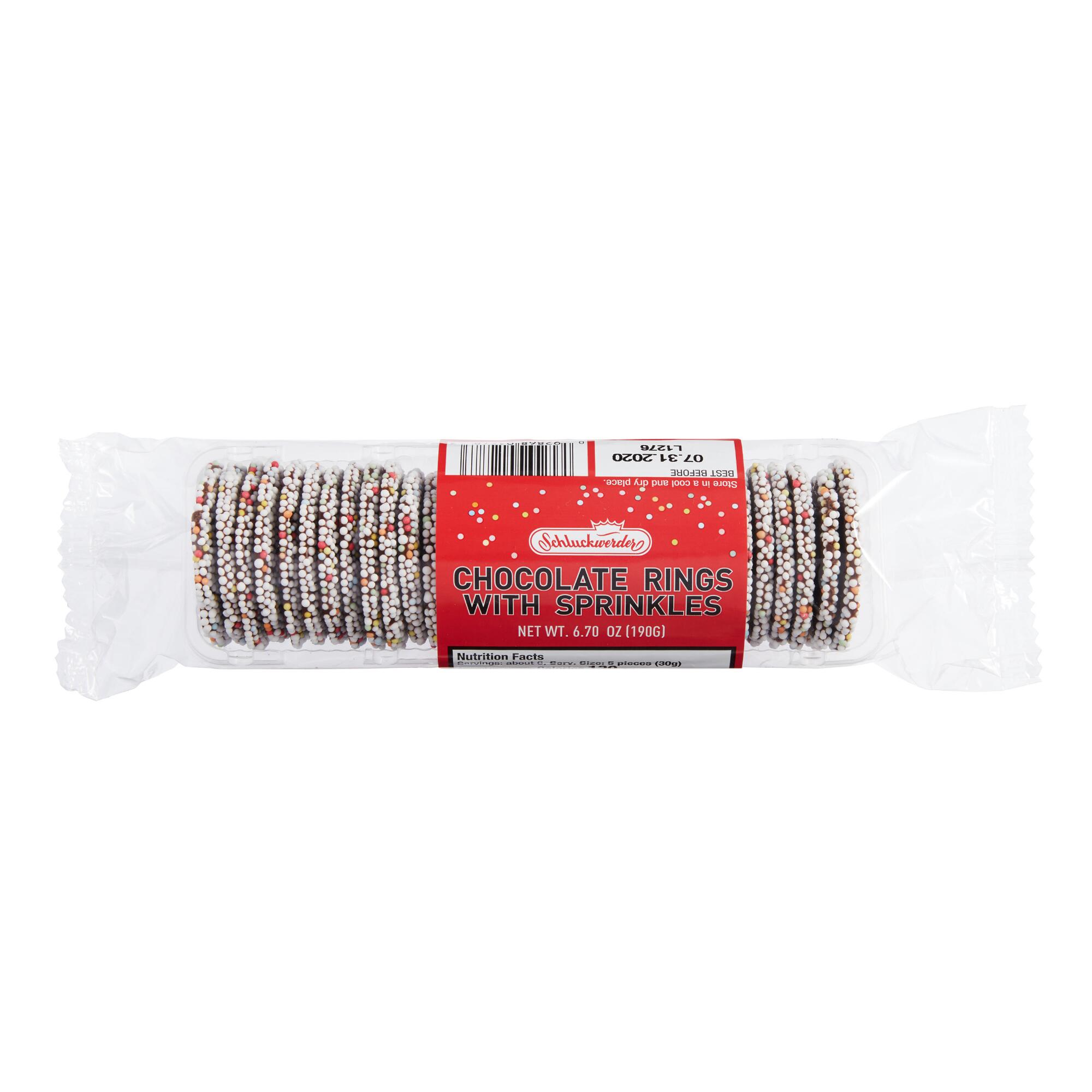 Schluckwerder Chocolate Rings with Sprinkles Set of 4 by World Market