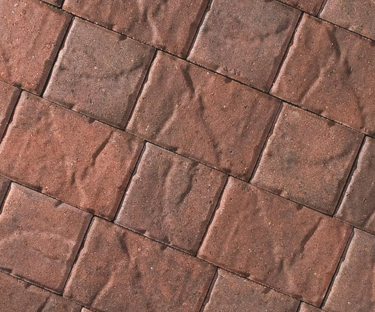 CastleLite Carriage Stone 6-in L x 6-in W x 2-in H Napa Blend Concrete Paver in Orange | Q070.110.66.C3