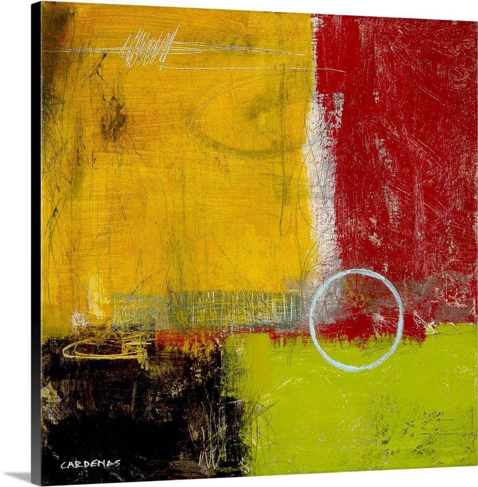 GreatBigCanvas Blend by Jason Cardenas Canvas 36-in H x 36-in W Abstract Print on Canvas | 2416433-24-36X36