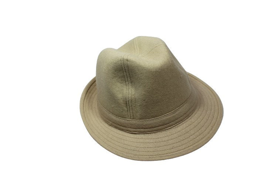 Men's Wool Blend Solid Fedora Safari Tino Trilby One Size Fit Hat Cap