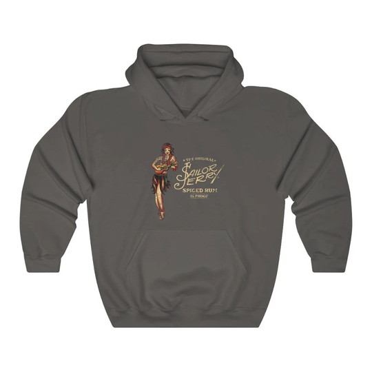 Sailor Jerry Rum Weathered Heavy Blend Hooded Sweatshirt