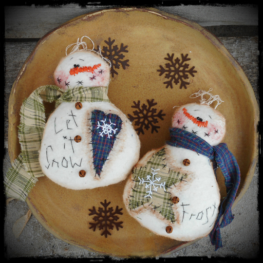 Snowman Ornaments, Frosty & Let It Snow, Snowmen Ornies, Christmas Tree Winter Farmhouse Decor, Tucks, Bowl Fillers