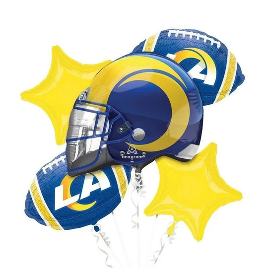 Los Angeles Rams Football Bouquet Of Balloons