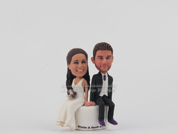 Funny Cake Topper - For Wedding Topper, Topper, Custom Polymer Clay Cake Topper