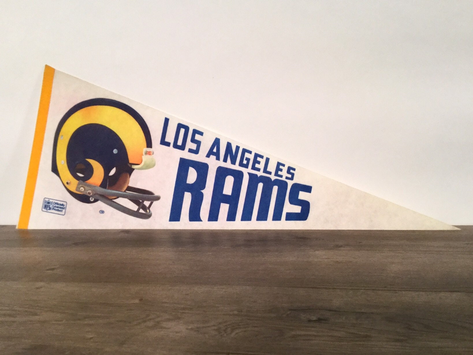 1970's Large Vintage Los Angeles Rams Pennant