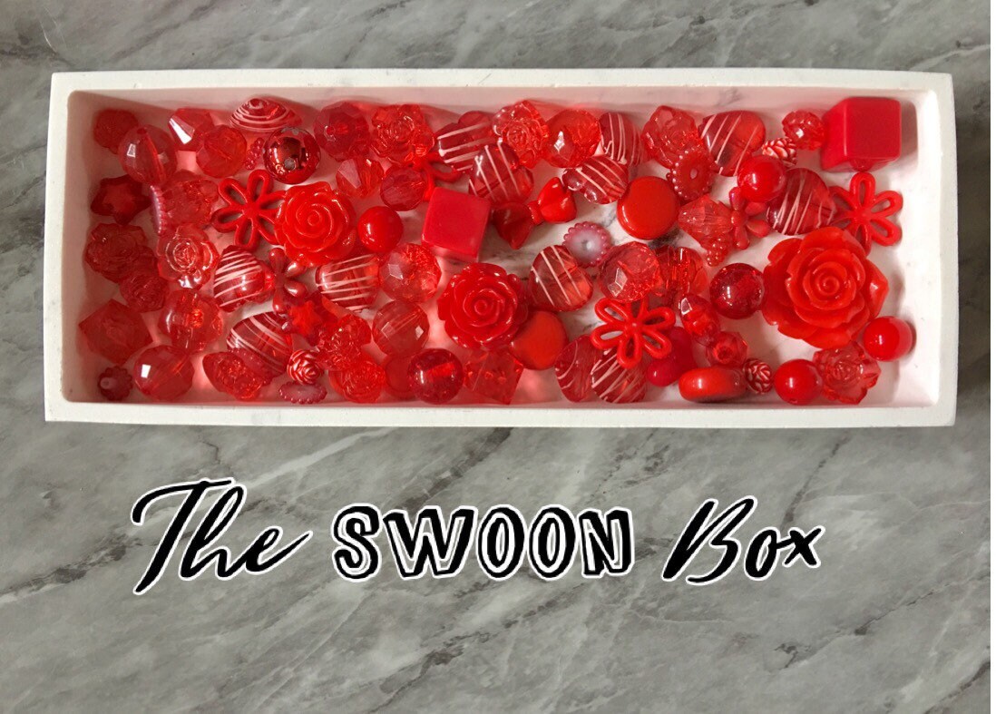Wholesale Red Bead Soup Mix, Bubblegum Round Crystals Jewelry Creation, Bangle Making Beads, Sale Clearance Beads Heart Valentine