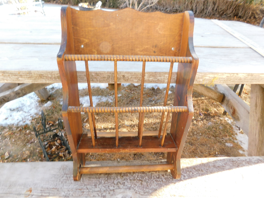 Vtg Spindle Magazine Rack Toilet Paper Holder, Towel Cook Book Vintage Home Décor, Bathroom, Kitchen, Daysgonebytreasures Dc