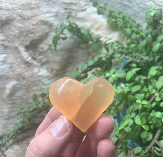 Pink Selenite Heart, | Approx 1 3/4"For Crown Chakra, Crystal Supply For Grid, Cleansing Bin-0497