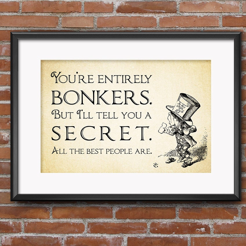 Alice in Wonderland Wall Art - Party Decorations Gifts Wedding Props Decor Favors Supplies Centerpiece 0188