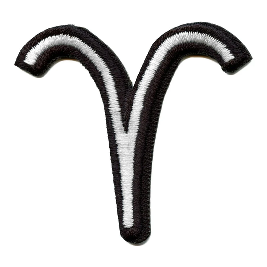 Aries Astrological Zodiac Symbol Patch Horoscope Ram Sign Embroidered Iron On Eb4