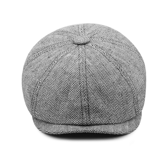 Mens Hat Classic Blend Wool Dome Striped Octagonal Hat Outdoor Daily Newsboy Hat Vintage For Casual Hat 2021 - light grey, m