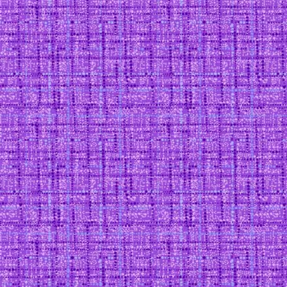 Coco ~ Violet Textured Grid Blender Cotton Fabric, Michael Miller 100% Purple Violet Coco Fabric