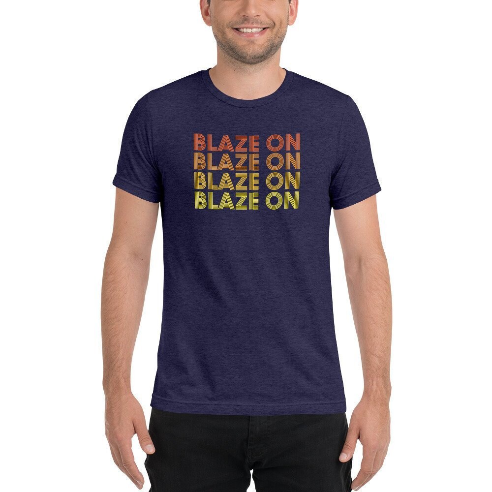 Men's Phish Blaze On Tri-Blend Tee, Shirt, Unisex Style