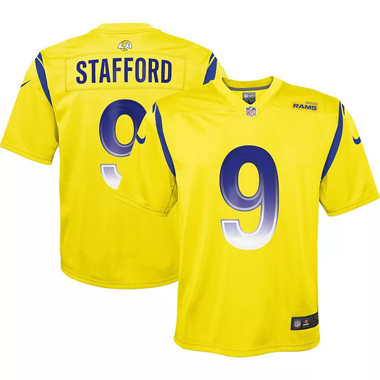 Youth Nike Matthew Stafford Gold Los Angeles Rams Inverted Game Jersey, Boy's, Size: YTH Medium