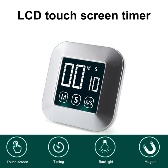 TS-83 Household Magnetic Electric Large LCD Touch Screen Timer Countdown Clock