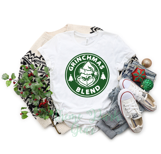 Grinchmas Blend Grinch Shirt - Universal Studios - Christmas Shirt-Long Sleeve, Tank Top V-Neck, Sweat Shirt & T-Shirt