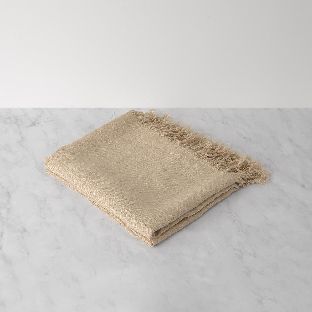 Best Home Fashion Natural 50-in x 60-in Blend Throw in Brown | THROW-EFI015-90-NAT