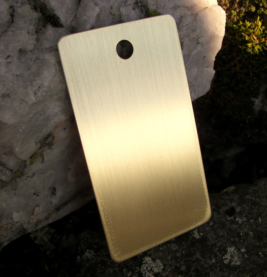 Brass Luggage Tag | 50 2" X 3.5" 20 Gauge | .032", Stamping Blank, Tag, Back Pack For Hand