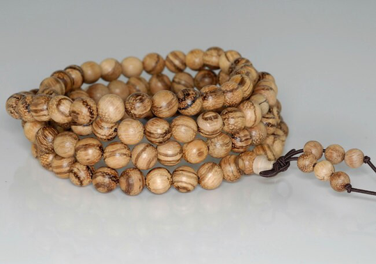 6mm 108Pcs Vietnam White Qinan Sandalwood Aquilaria Agallocha Prayer Buddha Mala Meditation Beads Round Loose Bulk Lot | 90182448-391