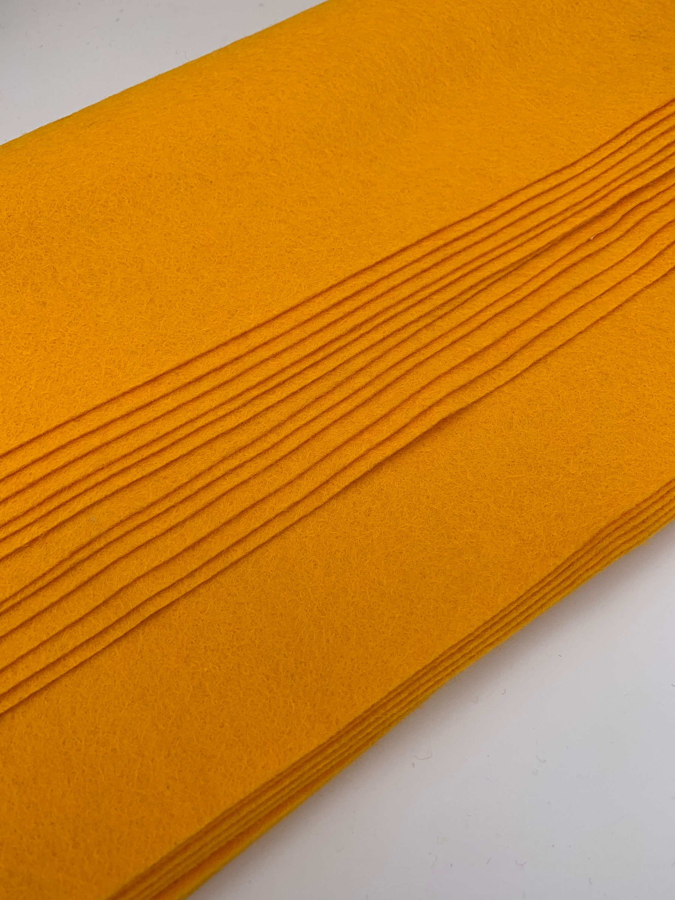 Closing Down 12 - 30% Wool Blend Felt Fiesta Gold